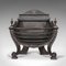 Antique English Victorian Ornate Cast Iron Fire Basket, 1900s, Image 1