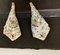 Vintage Porcelain Flower Horns from Desvres, Set of 2, Image 1