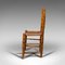 Small Antique English Victorian Ash & Elm Spindle Back Tanner's Chair, Image 5