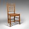 Kleiner antiker englischer viktorianischer Tanner's Stuhl aus Esche & Ulmenholz mit spindelförmiger Rückseite 1