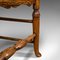 Kleiner antiker englischer viktorianischer Tanner's Stuhl aus Esche & Ulmenholz mit spindelförmiger Rückseite 12