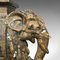 Tables d'Appoint Éléphant Décoratives Antiques en Céramique, Inde, Set de 2 10