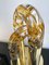 Italian Brass & Murano Glass Lamp by Aldo Nason for Mazzega, 1970s 7