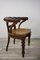 Wood, Leather and Cane Office Chair, 1800s, Image 2