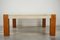 Large Teak and Travertine Coffee Table, 1960s 2