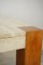 Large Teak and Travertine Coffee Table, 1960s 5