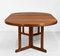 Large Danish Modern Extendable Teak Dining Table, 1970s 7