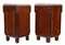 Art Deco Marquetry Nightstands with Marble Tops, Set of 2 4