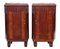 Art Deco Marquetry Nightstands with Marble Tops, Set of 2 1