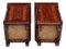 Art Deco Marquetry Nightstands with Marble Tops, Set of 2 9
