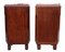 Art Deco Marquetry Nightstands with Marble Tops, Set of 2 2