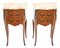 French Marquetry Nightstands with Marble Tops, Set of 2 8