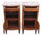 French Marquetry Nightstands with Marble Tops, 1930s, Set of 2 7