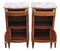 French Marquetry Nightstands with Marble Tops, 1930s, Set of 2, Image 7