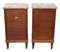 French Marquetry Nightstands with Marble Tops, 1930s, Set of 2, Image 3