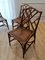 Mid-Century Chippendale Style Rattan & Bamboo Chairs, Set of 4 3