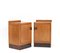 Art Deco Haagse School Oak Nightstands, 1920s, Set of 2 4