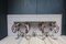 Large Vintage Wrought Iron Console Table with Marble Top 5