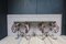 Large Vintage Wrought Iron Console Table with Marble Top, Image 5