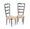 Mid-Century Modern High Back Side Chairs Attributed to Paolo Buffa, Set of 2, Image 7