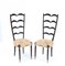 Mid-Century Modern High Back Side Chairs Attributed to Paolo Buffa, Set of 2, Image 1