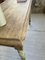 Tavolo o scrivania da fattoria in legno di noce giallo, Immagine 41