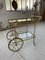 Vintage Brass & Bamboo Serving Trolley from Maison Baguès, Image 12