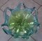 Cuenco vintage de cristal de Murano turquesa y verde, años 50, Imagen 2