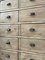 Vintage Industrial Chest of Drawers with Shell Handles 20