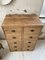 Vintage Industrial Chest of Drawers with Shell Handles, Image 38