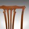 Antique Victorian Mahogany Hall Side Chairs, 1900s, Set of 2 9