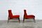 Sedie Mid-Century rosse di Fratelli Reguitti, set di 2, Immagine 3