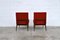Rote Mid-Century Stühle von Fratelli Reguitti, 2er Set 5