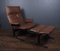 Model DS 2030 Lounge Chair & Footstool from De Sede, 1980s, Set of 2 9