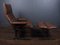 Model DS 2030 Lounge Chair & Footstool from De Sede, 1980s, Set of 2 10
