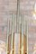 Mid-Century Solid Brass & Iridescent Molded Glass 6-Light Chandelier by Helena Tynell, 1960s 15