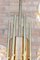 Mid-Century Solid Brass & Iridescent Molded Glass 6-Light Chandelier by Helena Tynell, 1960s, Image 15