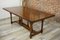 Vintage Esstisch aus Holz mit Intarsien 29