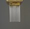 Rectangular Ceiling Lamp with Glass Sticks, 1920s 5