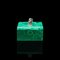 Small Antique English Victorian Decorative Silver & Malachite Trinket Box, Image 5