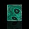 Small Antique English Victorian Decorative Silver & Malachite Trinket Box, Image 9