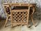Wicker Table and Chairs, 1970s, Set of 3 5