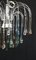 Mehrfarbiger Murano Glas Kronleuchter mit 6 Leuchten, 1960er 3