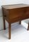 Vintage Scandinavian Style Teak Sewing Table with 2 Drawers & 2-Piece Top, 1960s 11