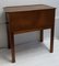 Vintage Scandinavian Style Teak Sewing Table with 2 Drawers & 2-Piece Top, 1960s, Image 2