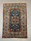 Moyen Tapis Tribal Oriental Vintage Bleu Marine & Rouge 1