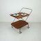 Mid-Century Modern Swedish Teak & Metal Serving Trolley from Jie Gantofta, 1960s 9