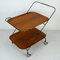 Mid-Century Modern Swedish Teak & Metal Serving Trolley from Jie Gantofta, 1960s 10