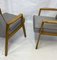 Restaurierte Skandinavische Stühle aus Grauem PVC, 2er Set 4