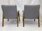 Restored Scandinavian Gray PVC Armchairs, Set of 2 11